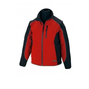 CASACO SOFTSHELL BICOLOR VERMELHO/PRETO 288-CSR